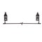 Transpac 44.25 in Gray Metal Christmas Lantern Stocking Holder Durable Iron Design for Holiday Decor